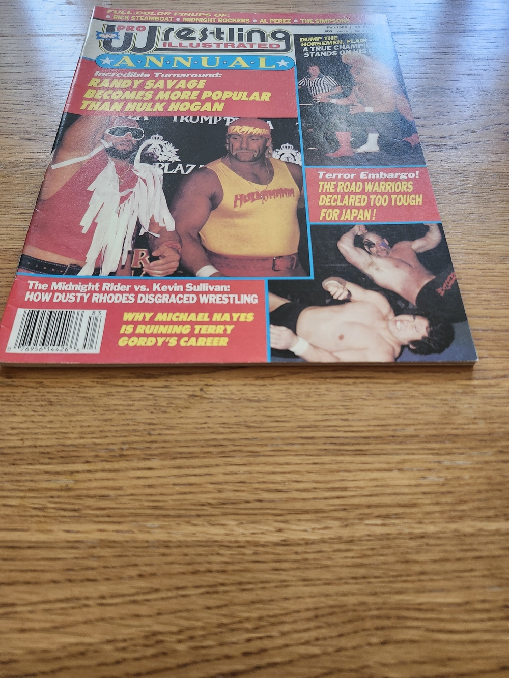 PWI Annual 1988 Featuring Hulk Hogan & Randy Savage Ric Flair Road Warriors - Picture 8 of 11